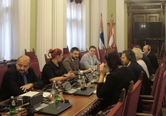 21 September 2015 The delegation of the Latvian Parliament’s European Affairs Committee visiting the National Assembly